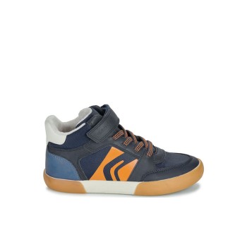 GEOX J GISLI ΠΑΙΔΙΚΑ SNEAKERS HIGH ΑΝΑΤΟΜΙΚΑ ΜΕ ΣΚΡΑΤΣ ΠΟΛΥΧΡΩΜΑ  J565CA0MEFUC4218 